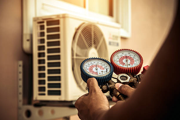 Professional Hvac Maintenance technician working in Brookeville, MD